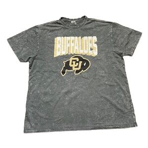 Gameday Couture Colorado Buffs T Shirt Vintage Wash Gray XL NWOT